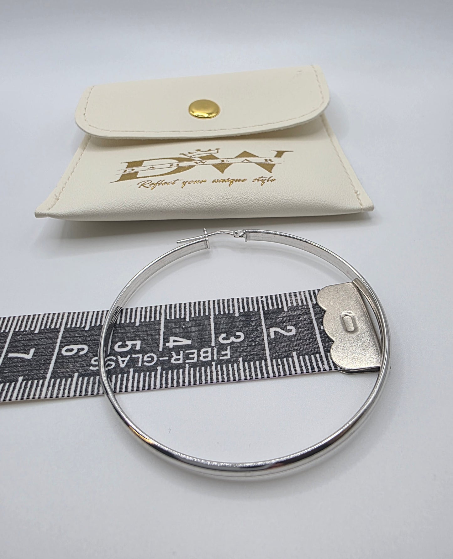 3.5MM 925 Sterling Silver Dome Hoop Earring