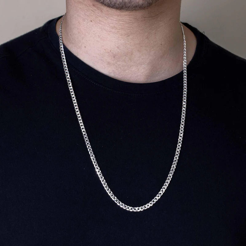4.5MM 925 Sterling Silver Curb Chain