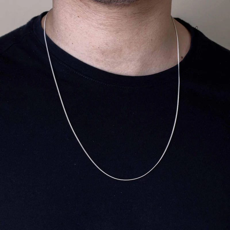 1.8MM 925 Sterling Silver Curb Chain