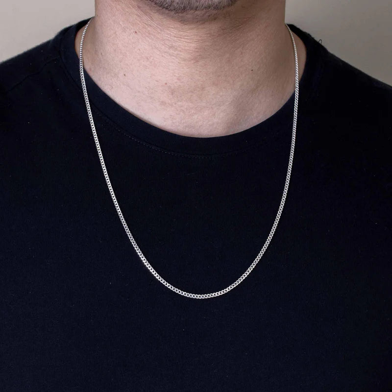 2.8MM 925 Sterling Silver Curb Chain