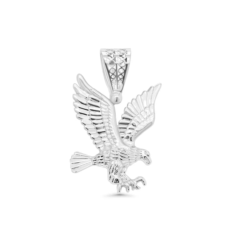 925 Sterling Silver American Eagle 35.5mm x 38.3mm Pendant