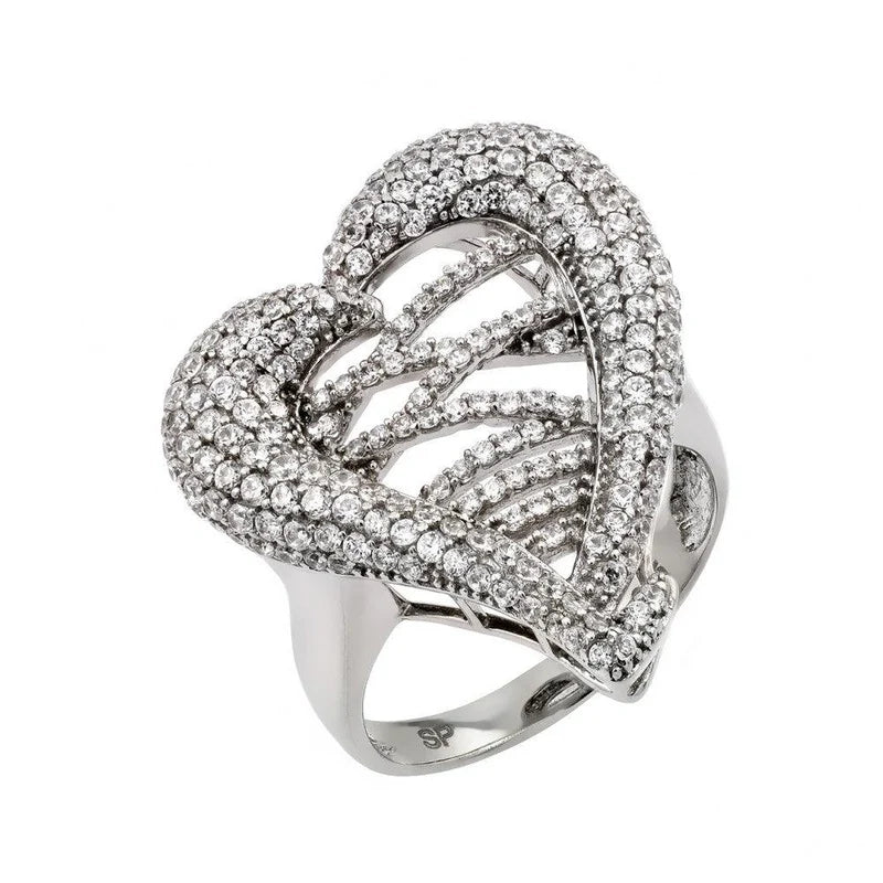 925 Sterling Silver Micro Pave CZ Ring