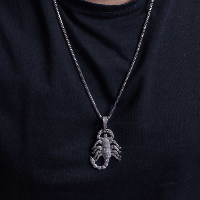 925 Sterling Silver Scorpion Hip Hop Pendant