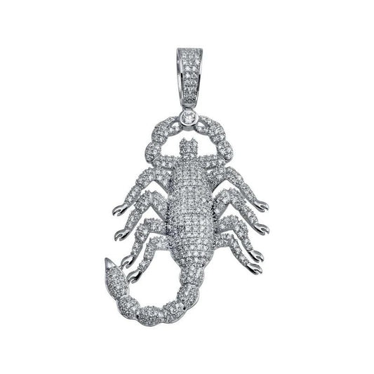 925 Sterling Silver Scorpion Hip Hop Pendant