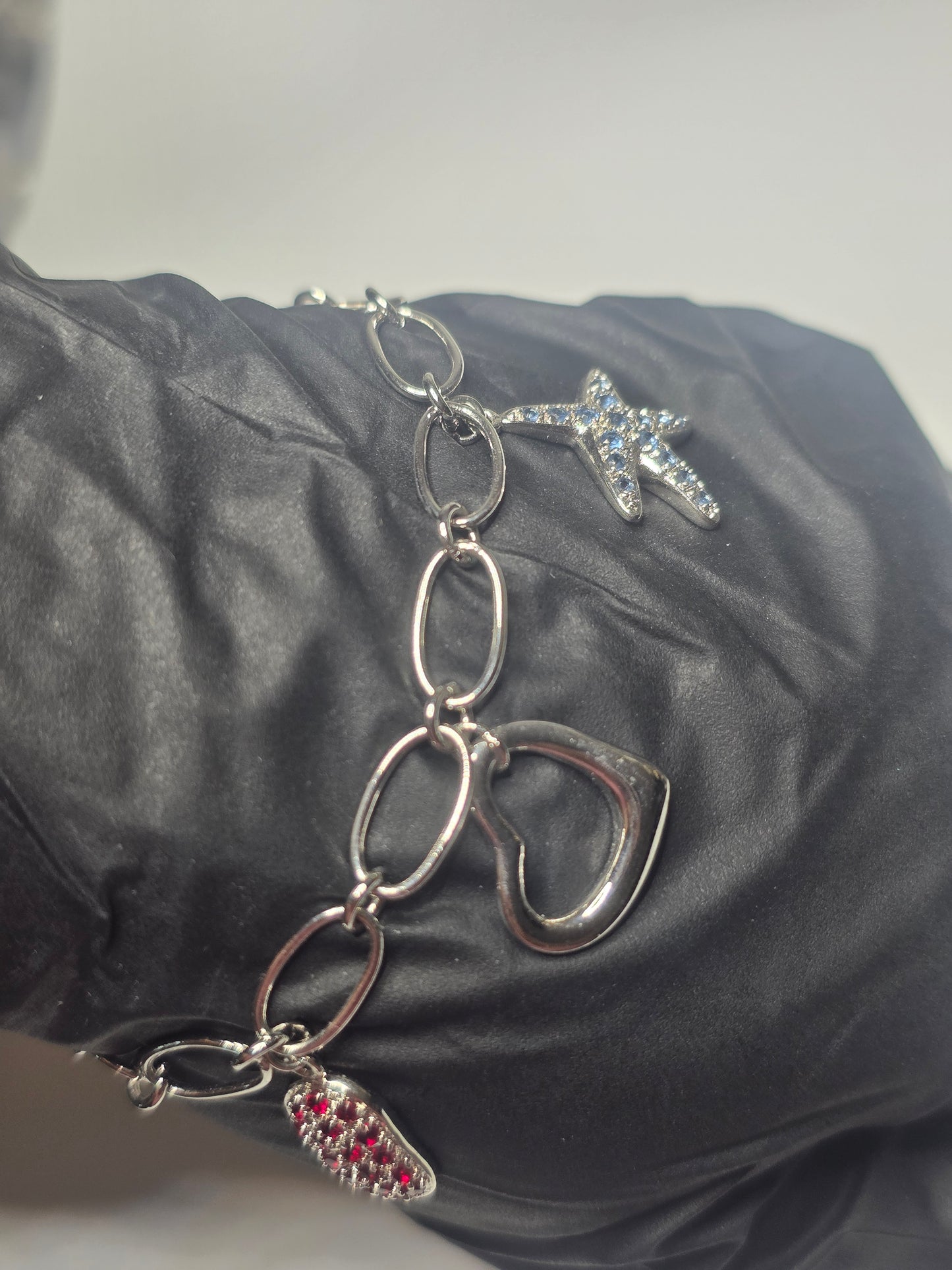 925 Sterling Silver Sealife Charm Bracelet