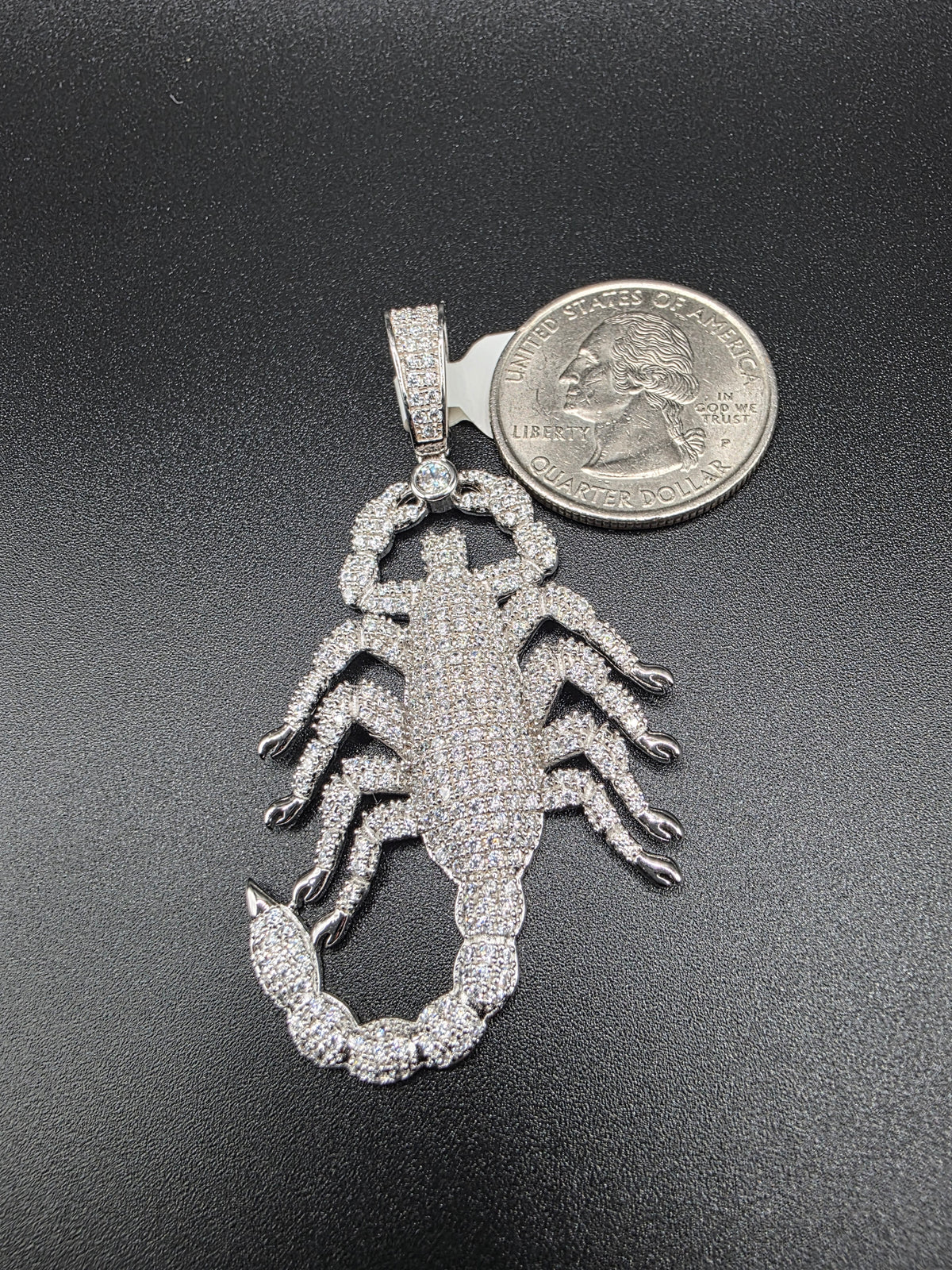 925 Sterling Silver Scorpion Hip Hop Pendant